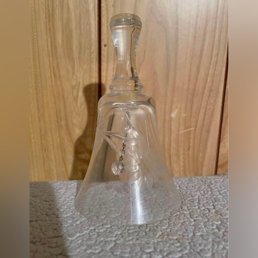 Elegant Clear Glass Bell